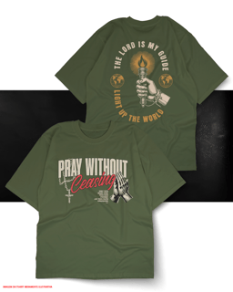 Nome do produto T-Shirt Oversized Unissex - Pray without ceasing