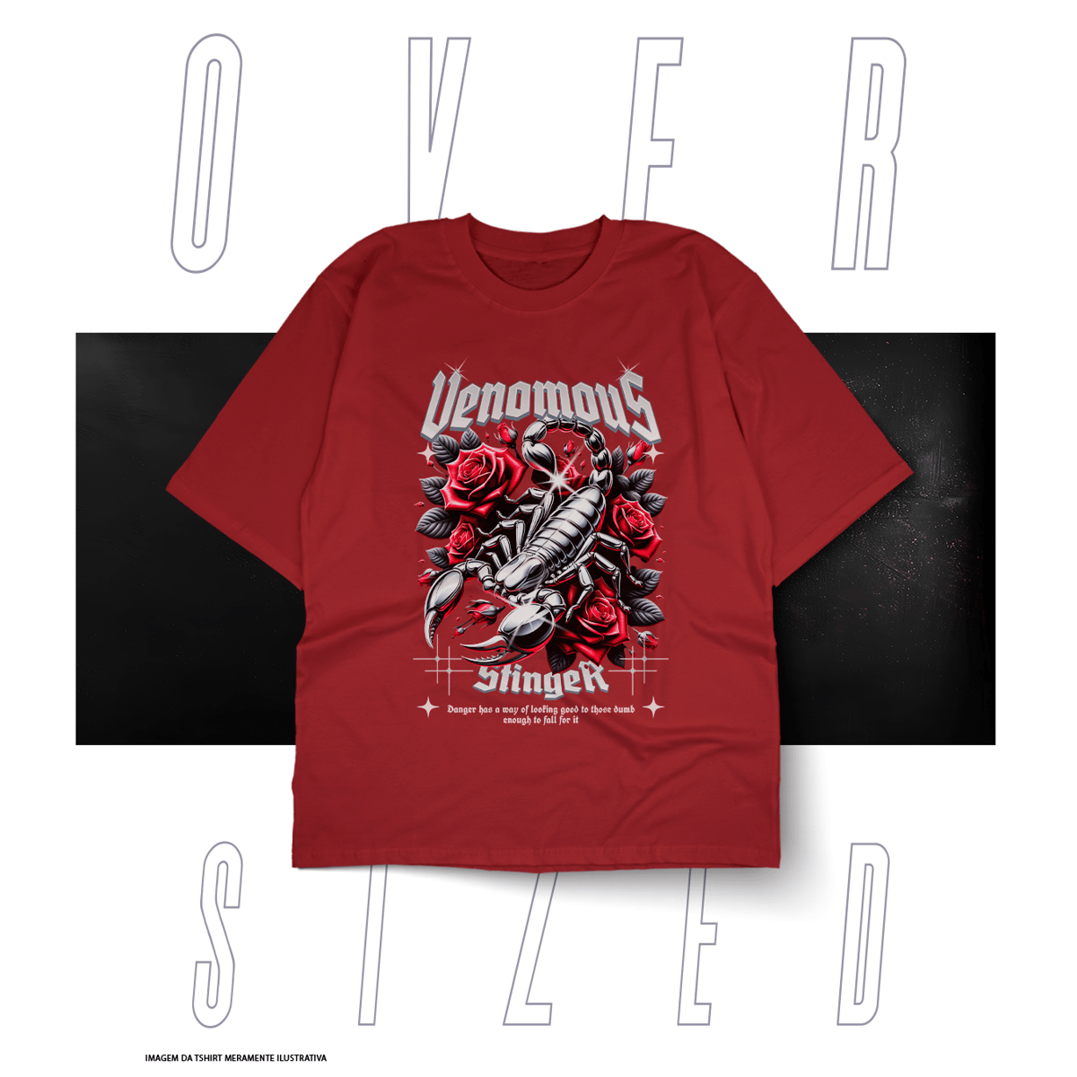 Nome do produto: Oversized Básica Street Wear - Venomous