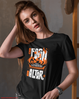 T-Shirt Feminina - Fogo no Altar