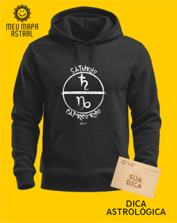 Nome do produto Moletom Capricórnio/Saturno Gráfico