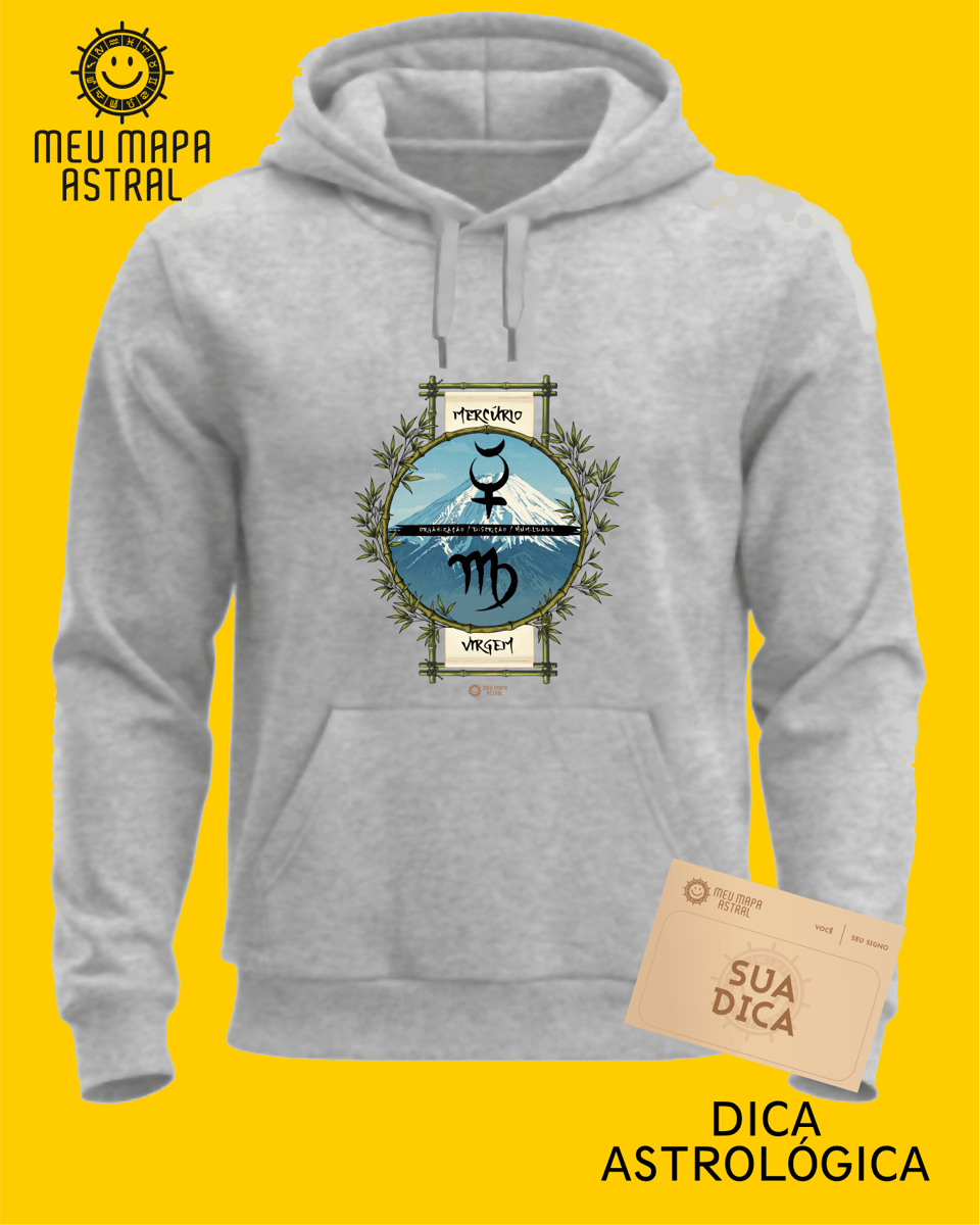 Nome do produto: Moletom Virgem/Mercúrio Ilustrado