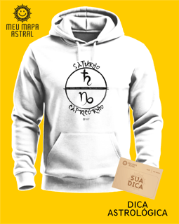 Nome do produto Moletom Capricórnio/Saturno Gráfico