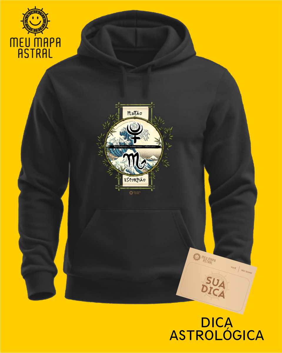 Nome do produto: Moletom Escorpião/Plutão Ilustrado