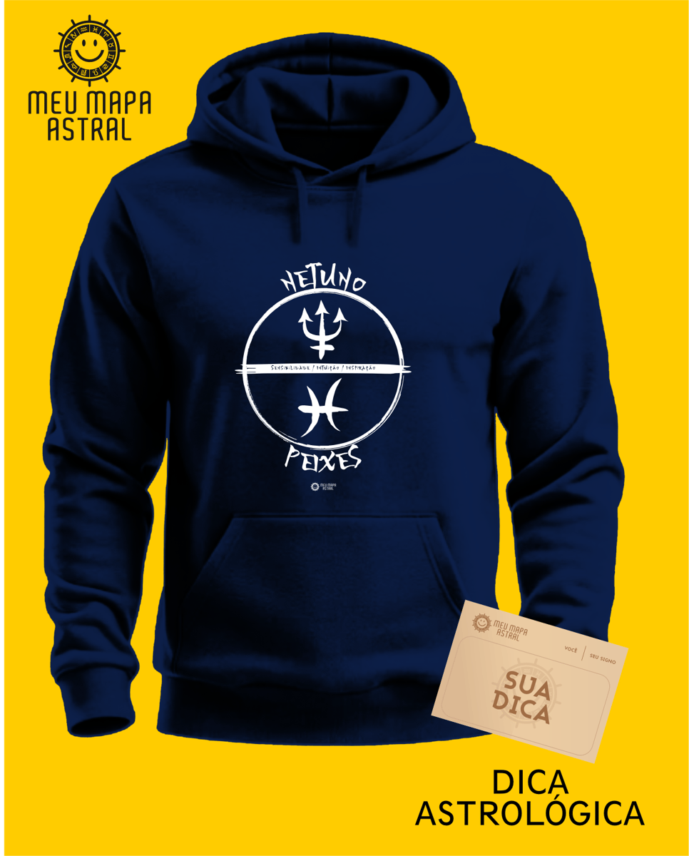 Nome do produto: Moletom Peixes/Netuno Gráfico