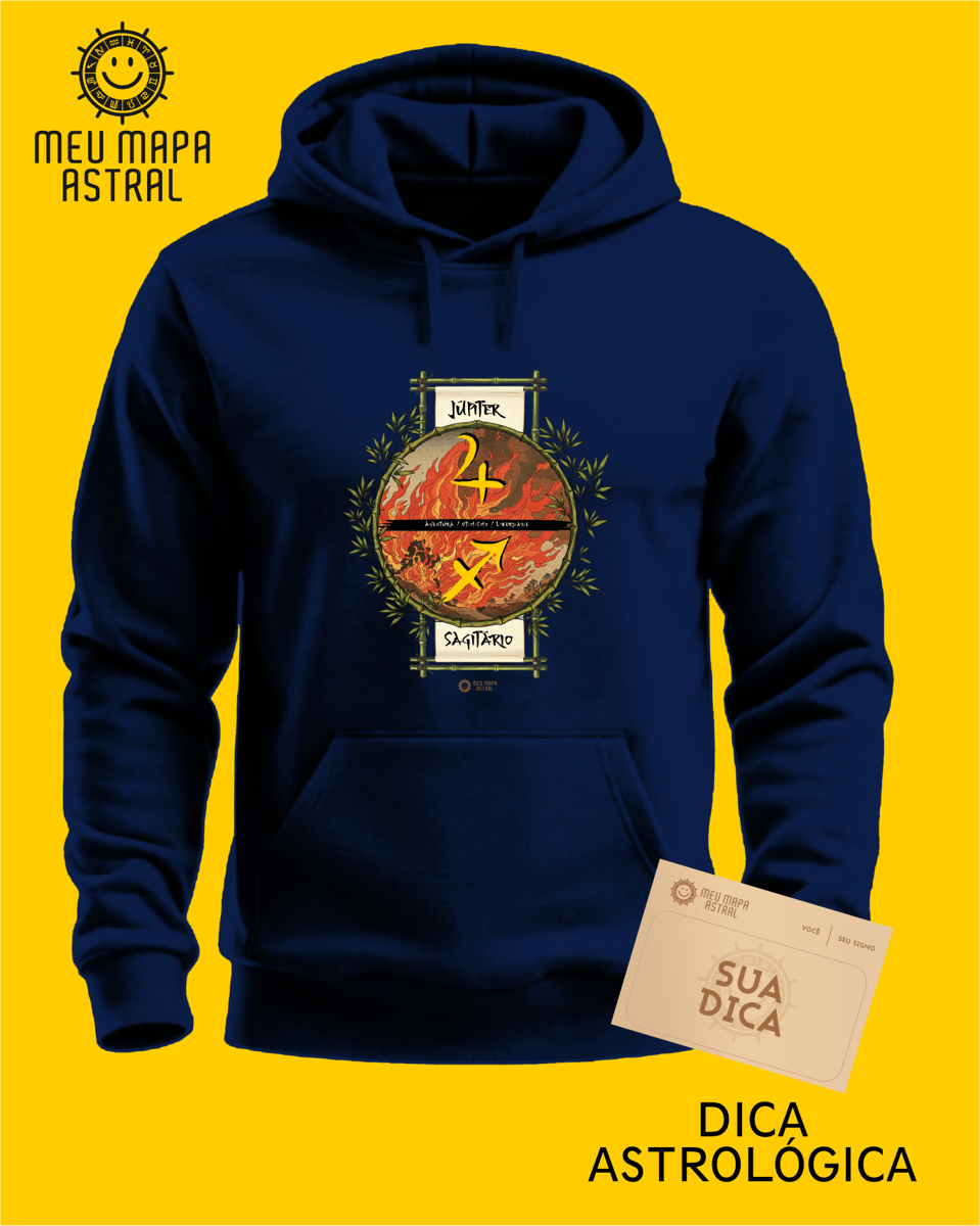Nome do produto: Moletom Sagitário/Júpiter Ilustrado