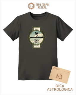 Nome do produto Camiseta Aquário/Urano Ilustrada