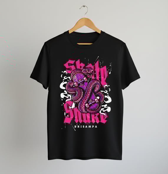 Camiseta Skate Snake