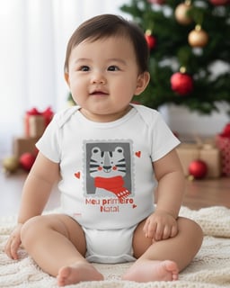 Body Infantil Tigre – Meu Primeiro Natal