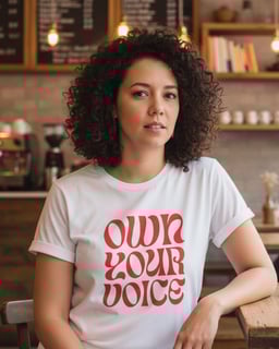 T-Shirt Prime - OWN YOUR VOICE - Vermelha