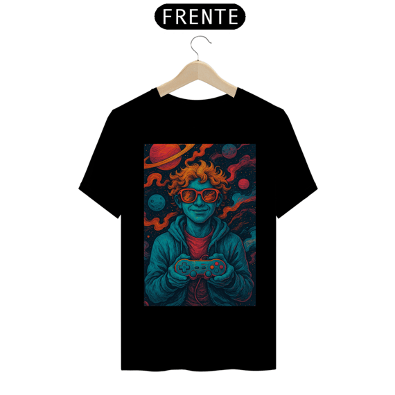 Camiseta Nerd Gamer Cósmico