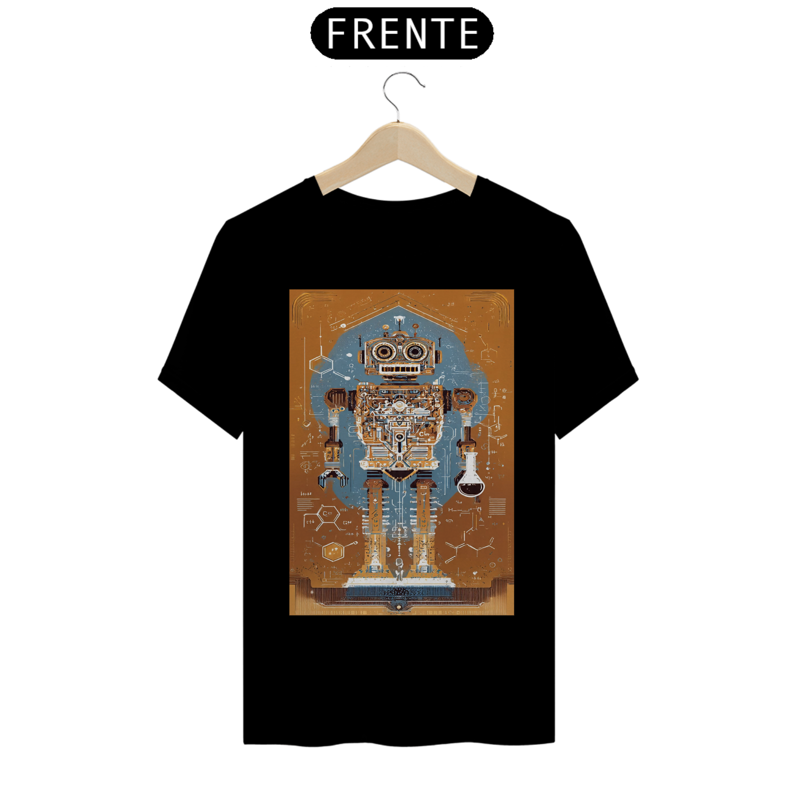 Camiseta Nerd Robô Mecânico