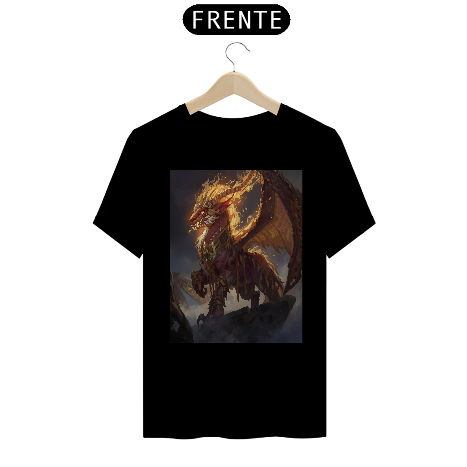 Camiseta Yterbiun Dragão Flamejante