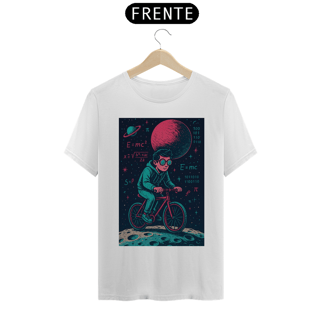 Nome do produto Camiseta Nerd Cósmica – Ciclista no Espaço