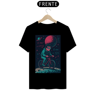 Camiseta Nerd Cósmica – Ciclista no Espaço