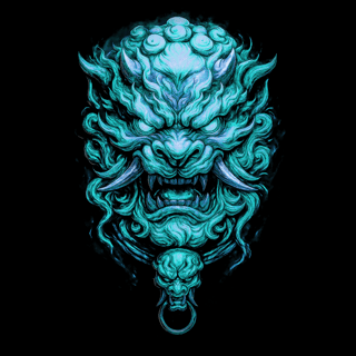 Camiseta Preta Dragão Azul!