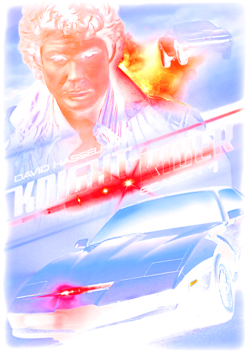 Nome do produto: Camiseta Knight Rider A Super Máquina - Michael Knight KITT 