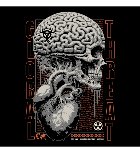 Camiseta Preta Cérebro!