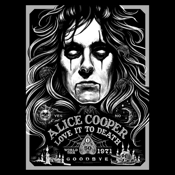Camiseta Preta Alice Cooper