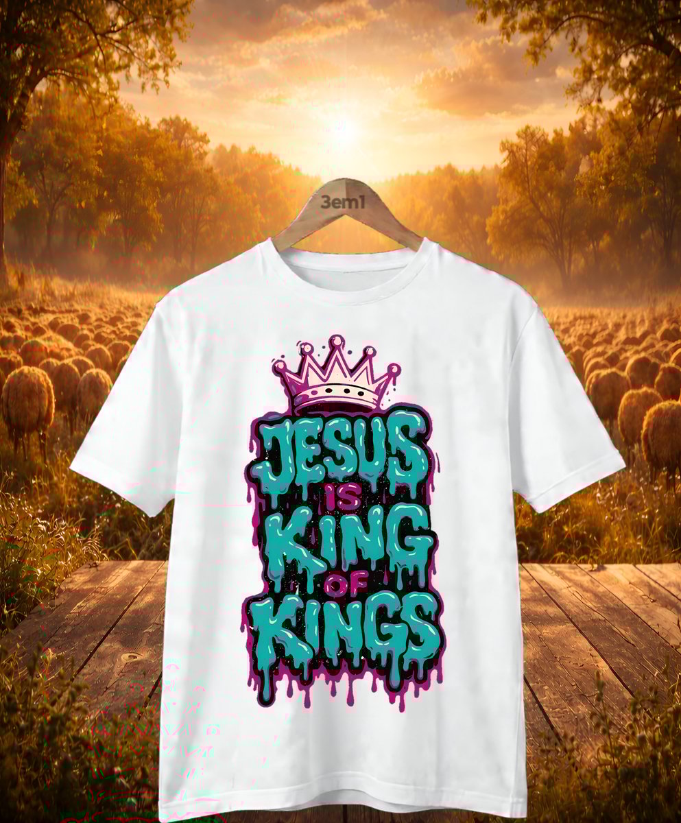 Nome do produto: Camisa - Cristã - Jesus is King
