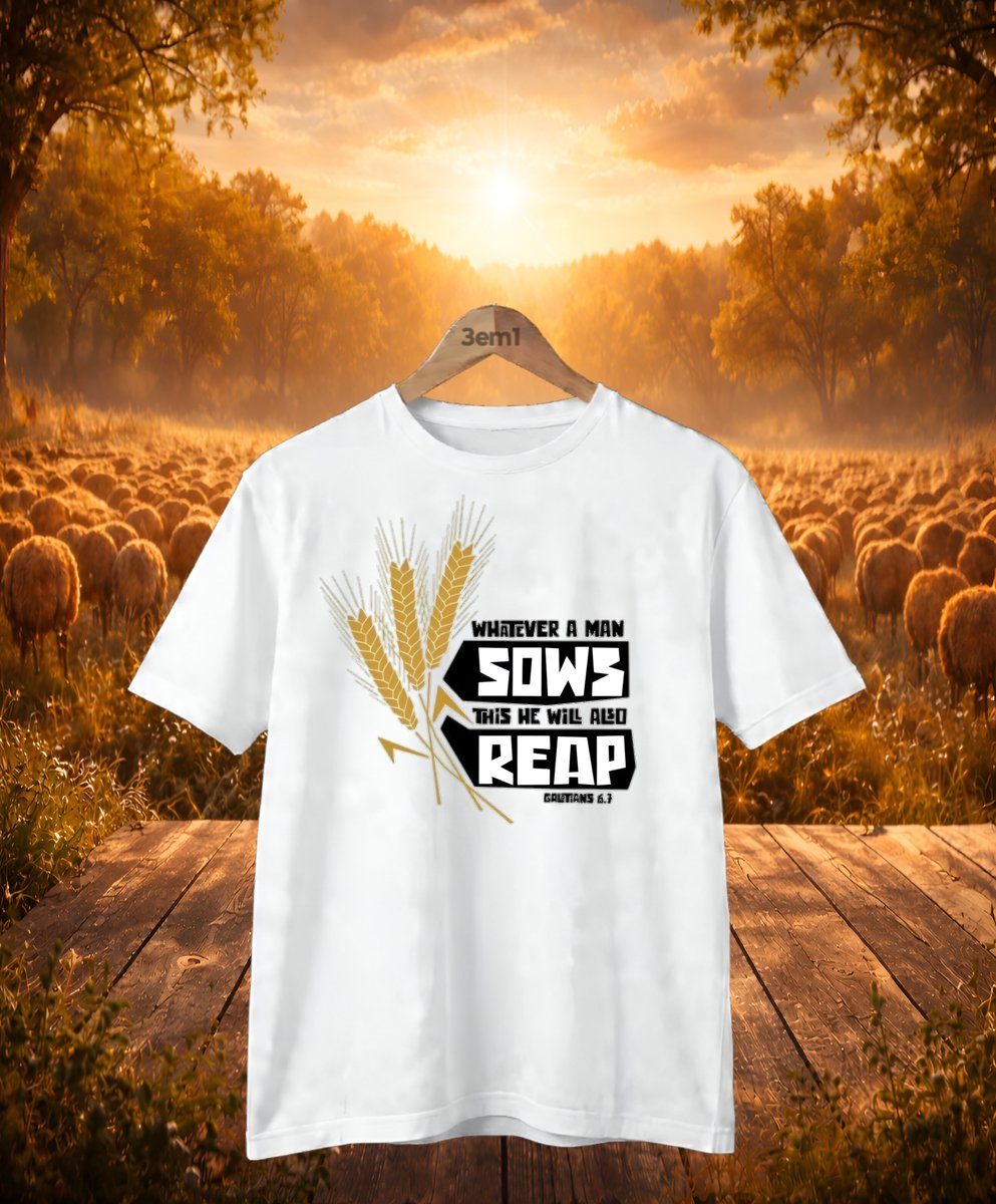 Nome do produto: Camisa Cristã Lei da Semeadura 