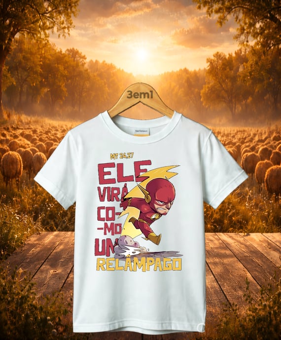 Camisa - Cristão Infantil Flash