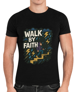 Camisa Cristã Caminhe Pela Fé Exclusiva 3 em 1