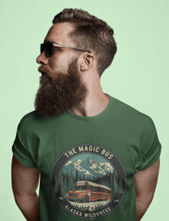 Nome do produto Camiseta Magic bus Na natureza selvagem