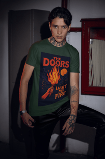 Nome do produto Camiseta The Doors - Light My Fire - Arte Retrô