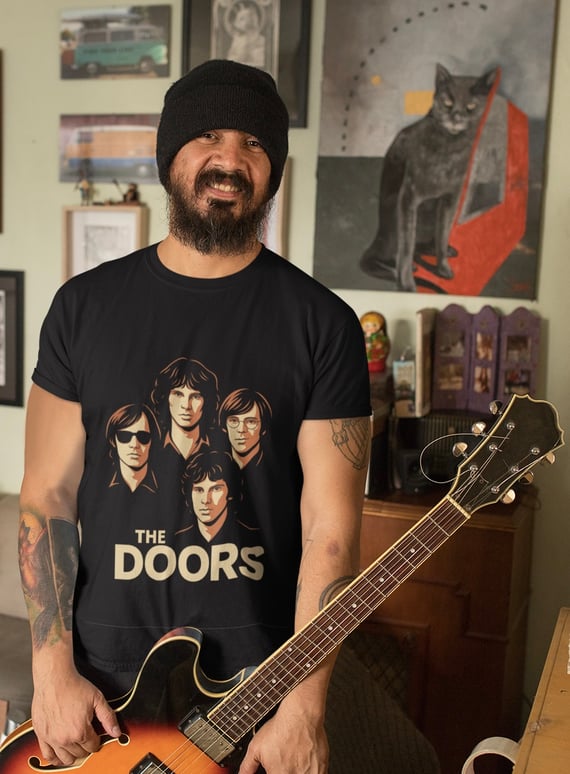 Camiseta The Doors | Estampa Retrô Clássica da Banda