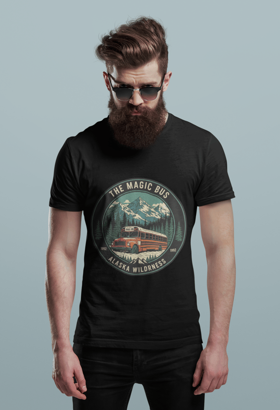 Camiseta Magic bus Na natureza selvagem