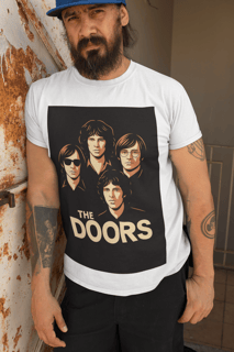 Nome do produto Camiseta The Doors | Estampa Retrô Clássica da Banda