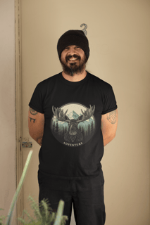 Camiseta Alce Na natureza selvagem