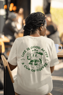 Nome do produto Camiseta Prime - Life is a coffee