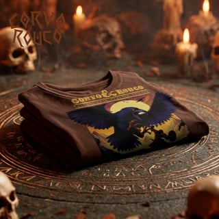 Nome do produto Camiseta Corvo&Rouco