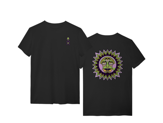 T-Shirt Rising Sun Preta