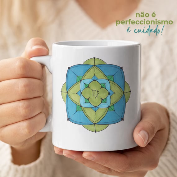 Caneca Mandala Signo de Virgem - 