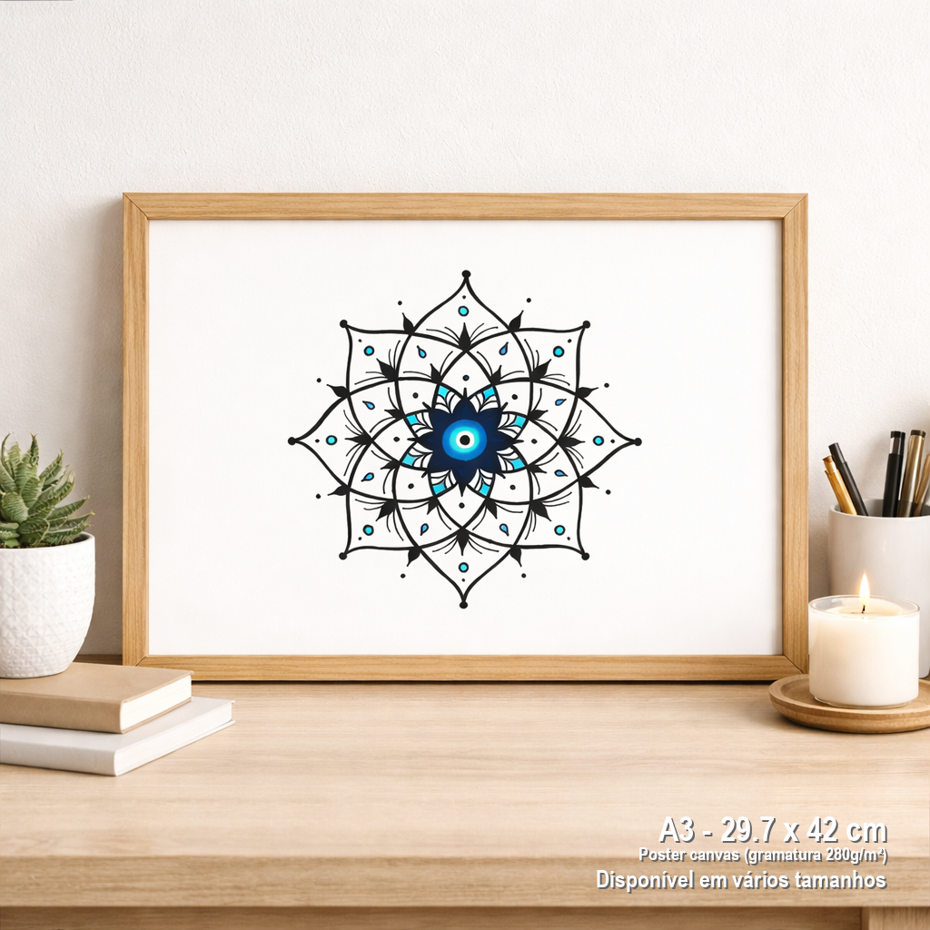 Nome do produto: Pôster Paisagem Olho Grego – \