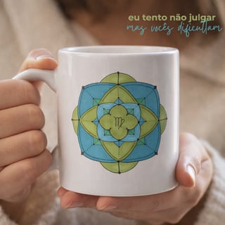 Caneca Mandala Signo de Virgem - 