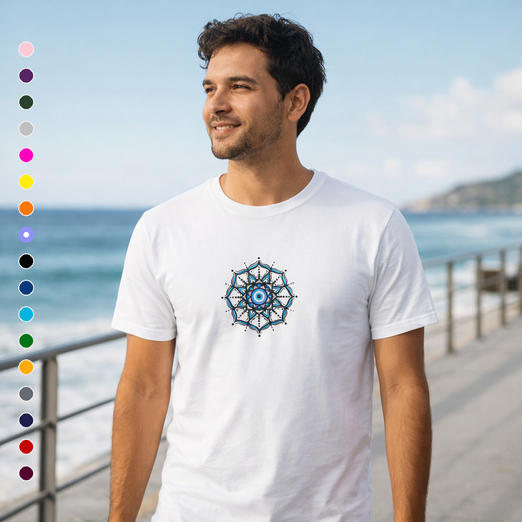 Nome do produto: Camiseta Clássica Olho Grego – \