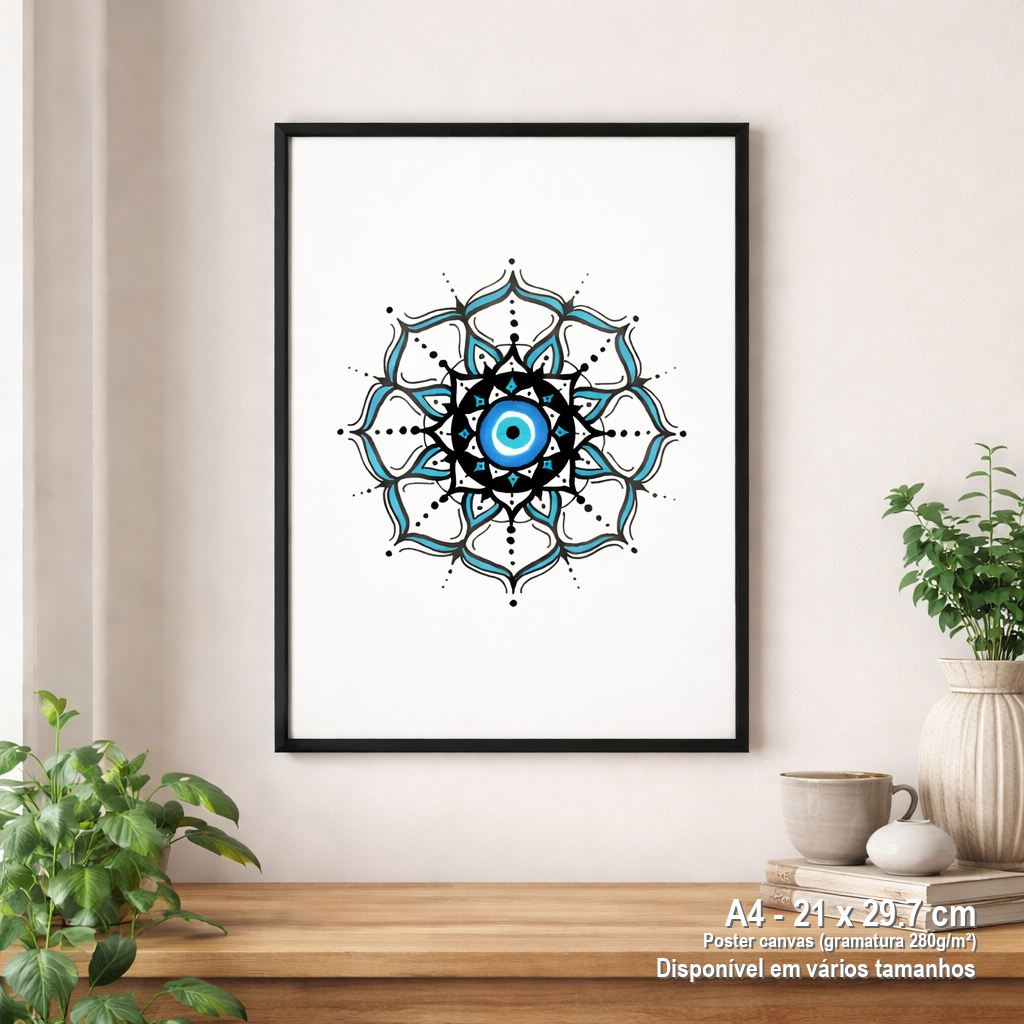 Nome do produto: Pôster Retrato Olho Grego – \