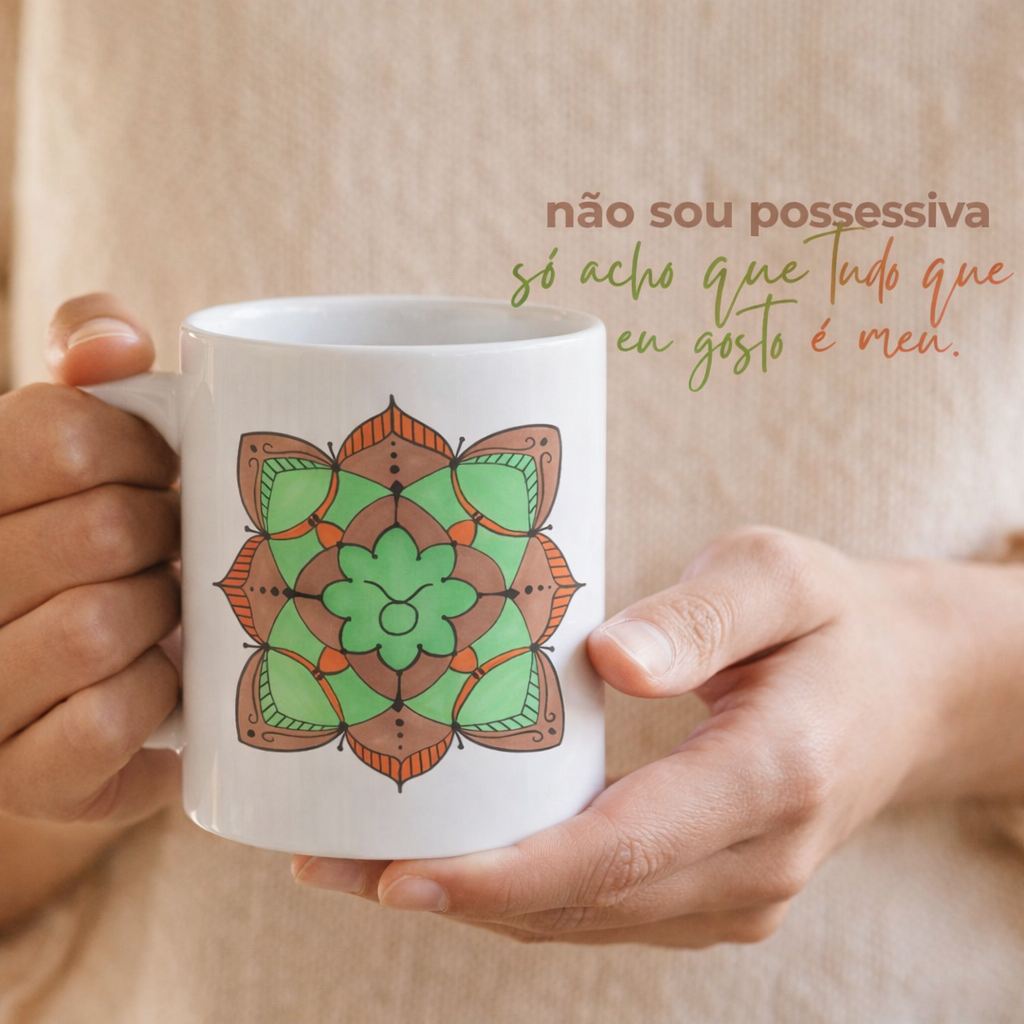 Nome do produto: Caneca Mandala Signo de Touro - \