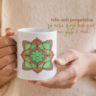 Caneca Mandala Signo de Touro - 