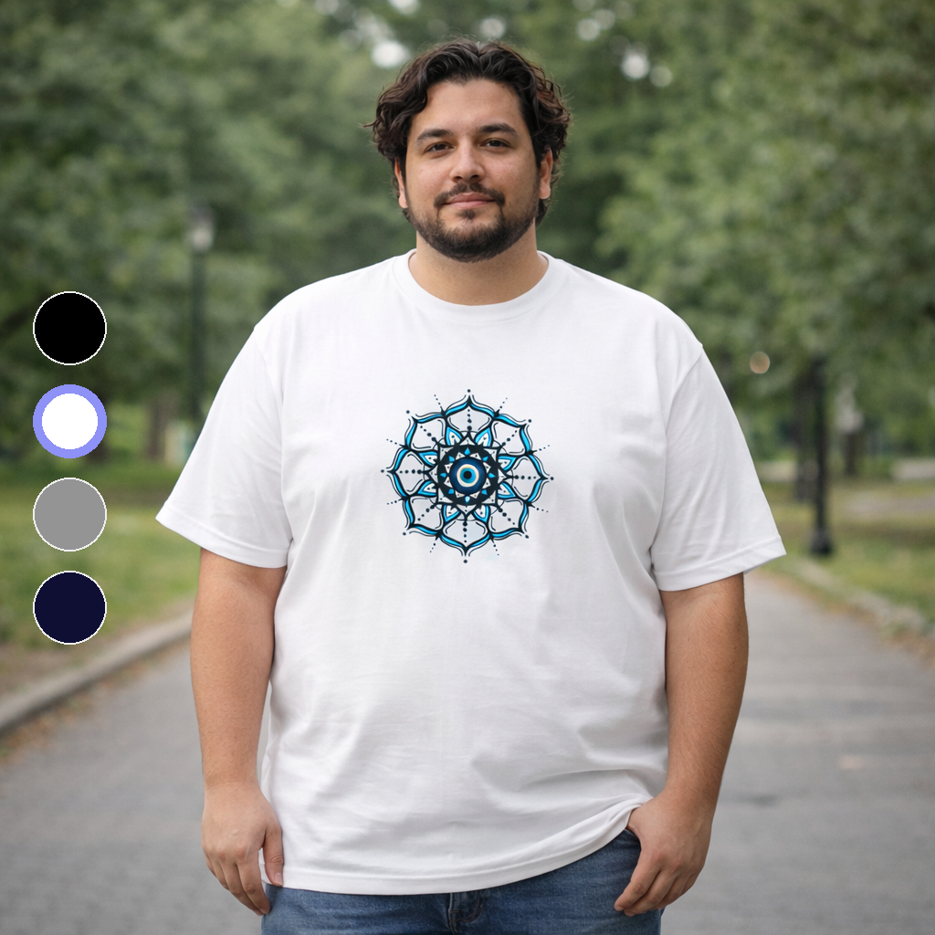 Nome do produto: Camiseta Plus Size Olho Grego – \