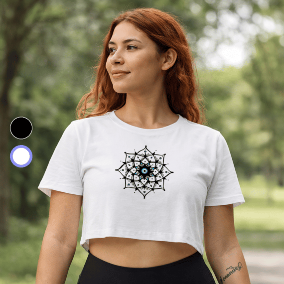 Camiseta Cropped Olho Grego – 