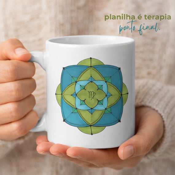 Caneca Mandala Signo de Virgem - 