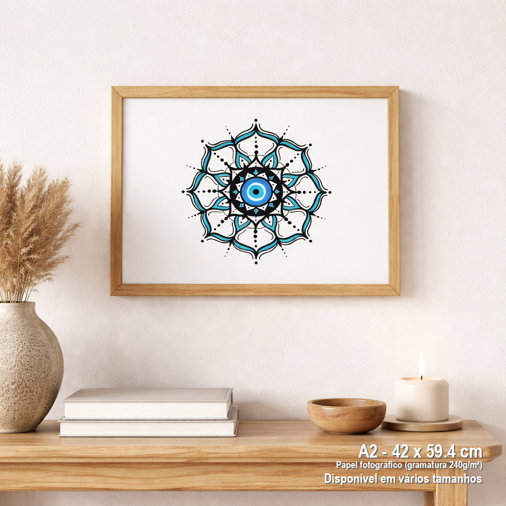 Nome do produto: Pôster Paisagem Olho Grego – \