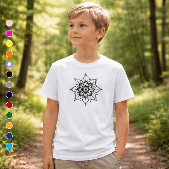Camiseta Clássica Infantil Olho Grego – 