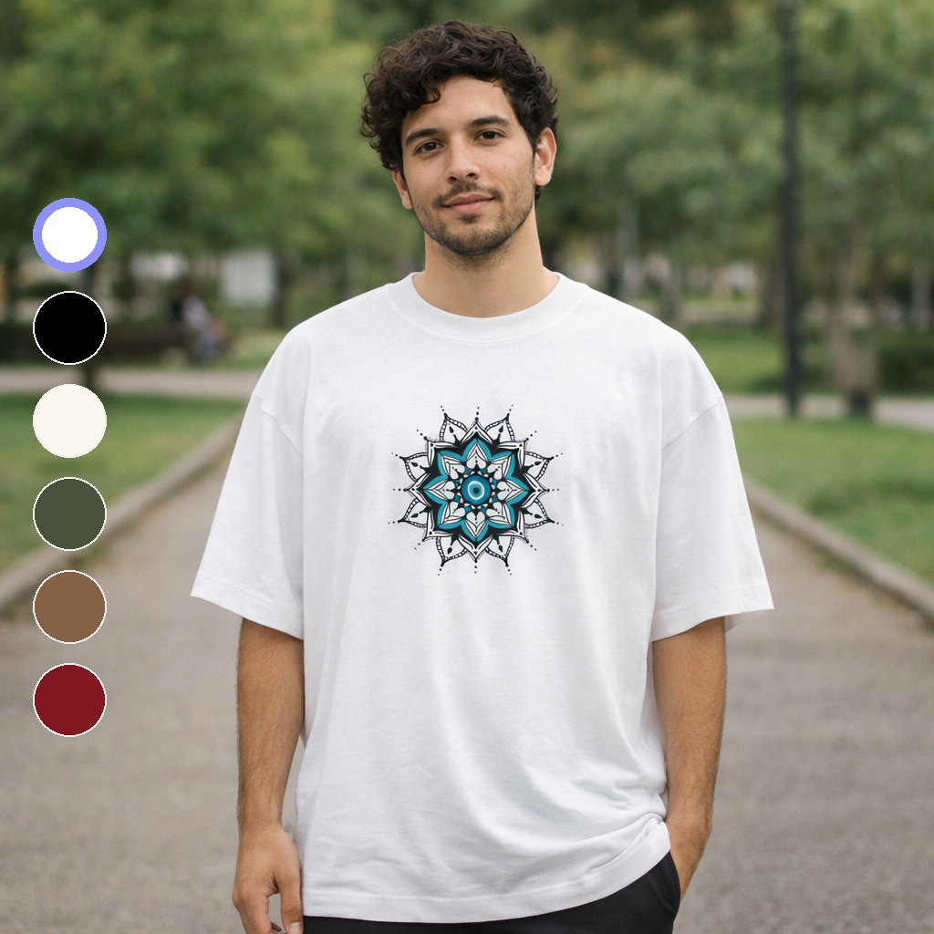 Nome do produto: Camiseta Oversized Olho Grego – \