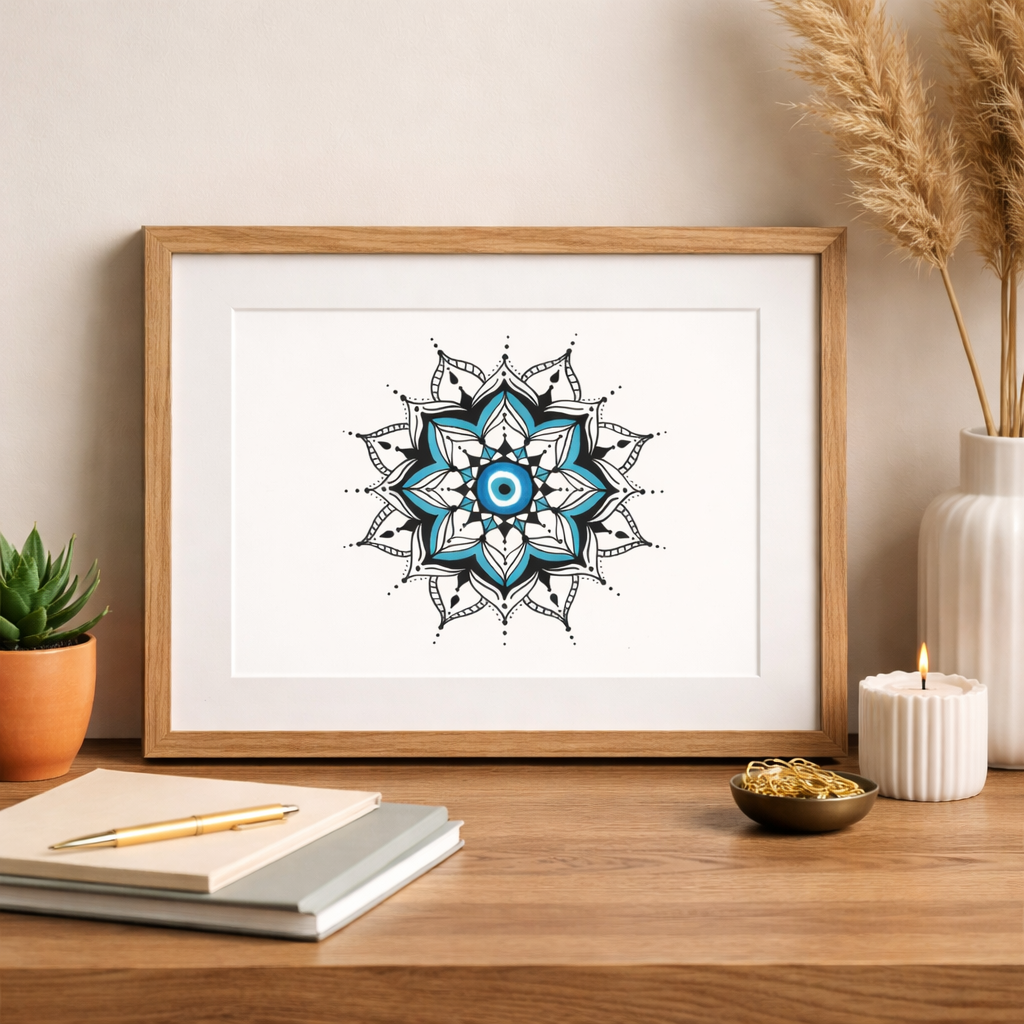 Nome do produto: Pôster Paisagem Olho Grego – \