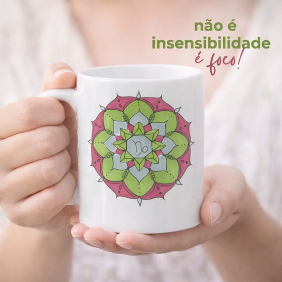 Caneca Mandala Signo de Capricórnio - 